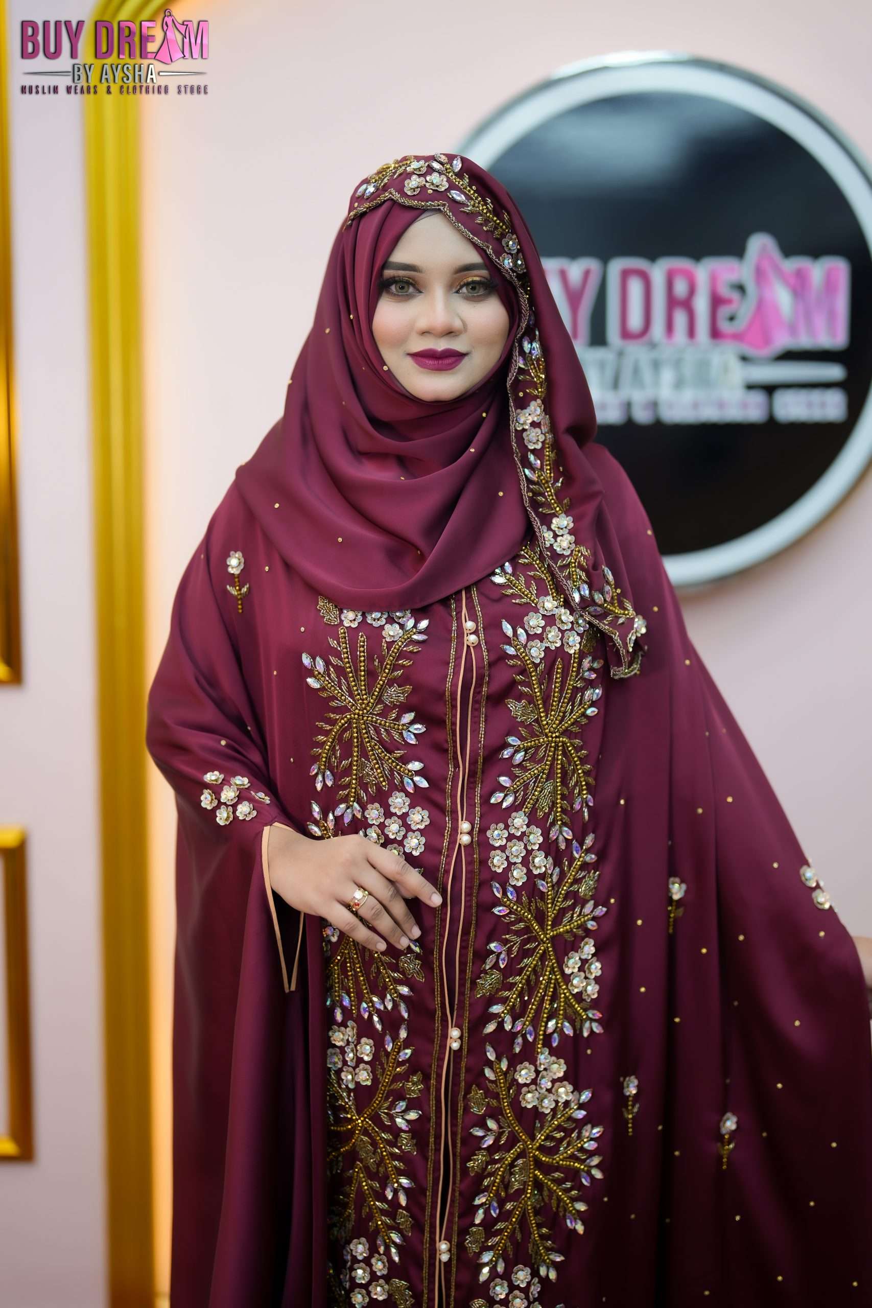 EXCLUSIVE BRIDAL POCKET ABAYA